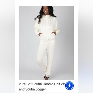 YOGALICIOUS VENICE HALF-ZIP PULLOVER JOGGER SUPER SOFT